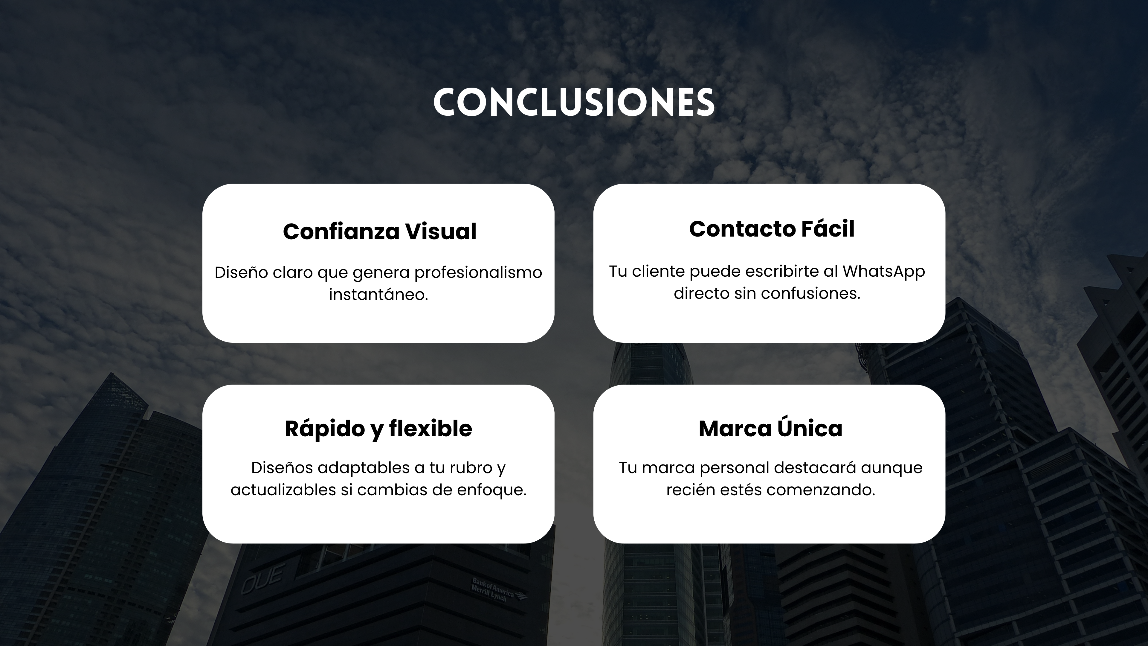 Profesionales para los que creo páginas web